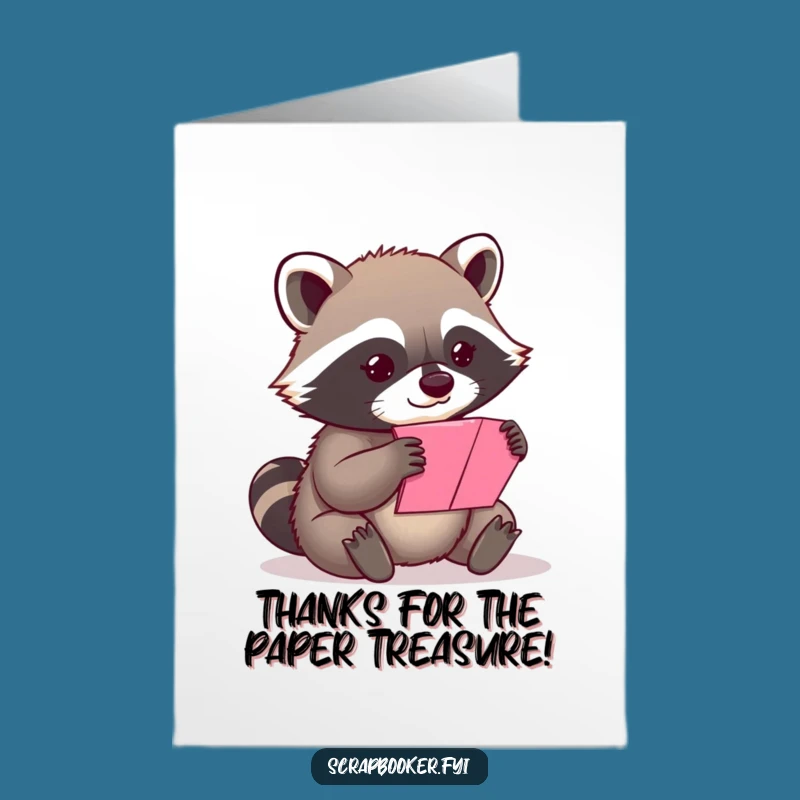 Free Printable Raccoon Thank You Card: Gentle DIY Downloadable for Sincere Gratitude