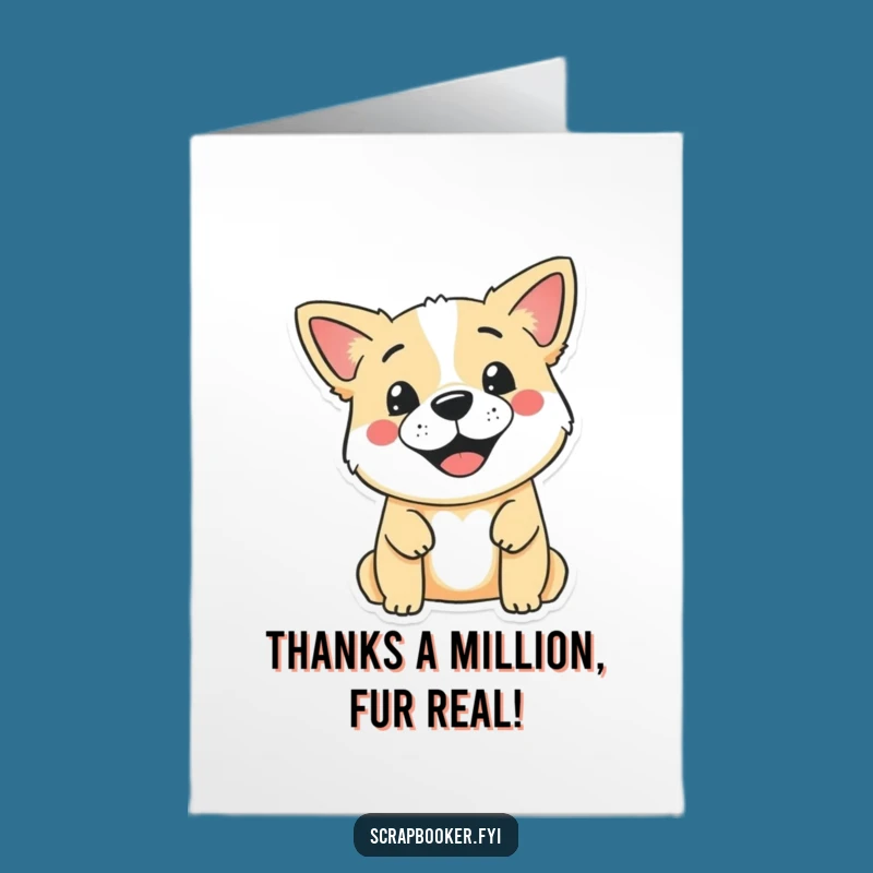 Witty Free Printable Thank You Card: Dog's Stamp of Gratitude, Thoughtful DIY Downloadable Gift!