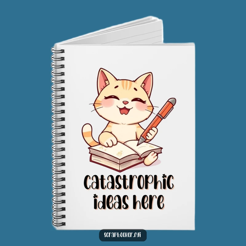 Funny Cat Writer Notebook - Journal Your Feline Adventures
