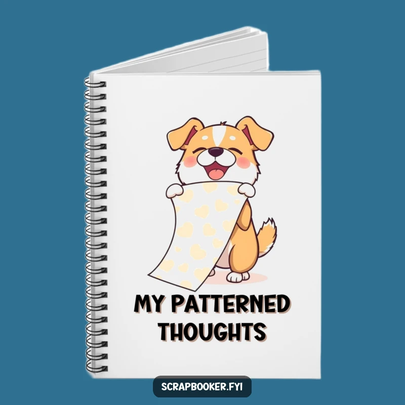 Funny Dog Paper Unfurling Notebook: Joyful Ideas Journal, Perfect Gift