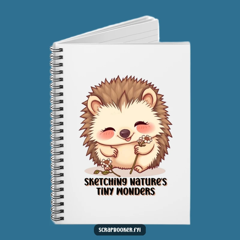 Funny Hedgehog Notebook: Giggling Artist Journal for Creative Ideas and Notes