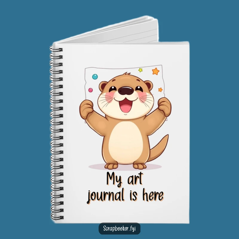 Funny Otter Art Page Notebook: Capture Your Creative Ideas