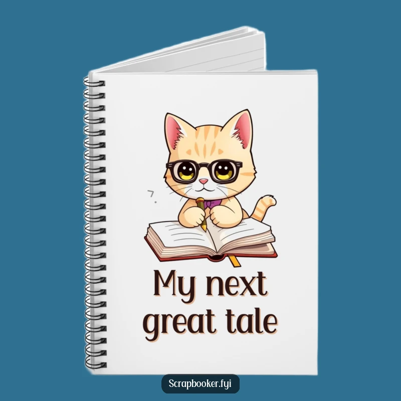 Funny Cat Notebook: Fancy Bookmark Design for Creative Book Lovers