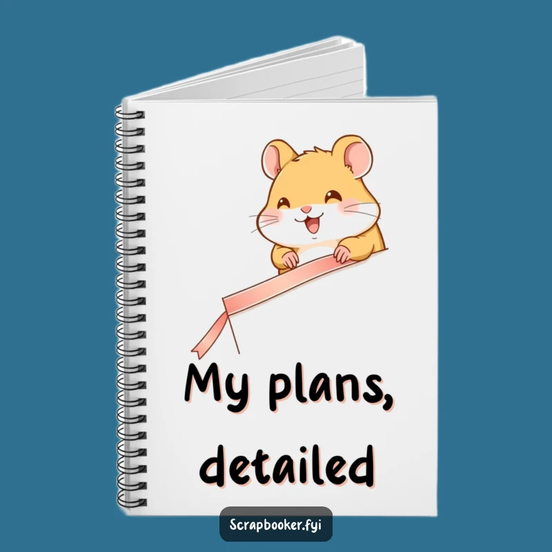 Funny Hamster Page Decorator Notebook: Journal Your Plans with a Cute and Organized Companion