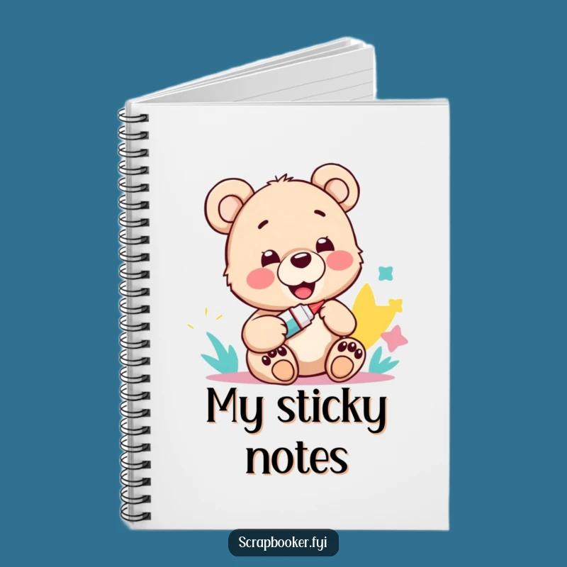 Funny Bear Cub Craft Notebook: Your Space for Creative Ideas