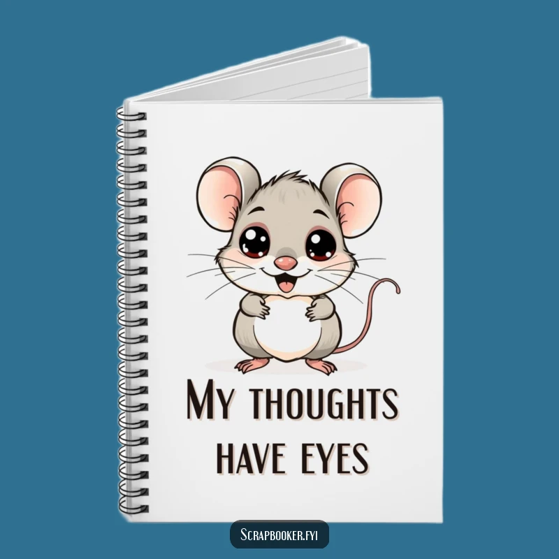 Funny Mouse Googly Eyes Notebook: Cheerful Artist Journal for Creative Ideas