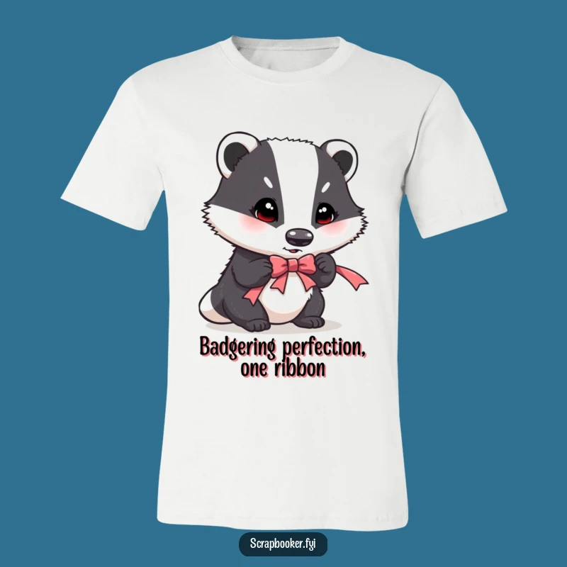 Funny Badger Crafting T-Shirt: Hilarious Gift for Detail-Obsessed Artists