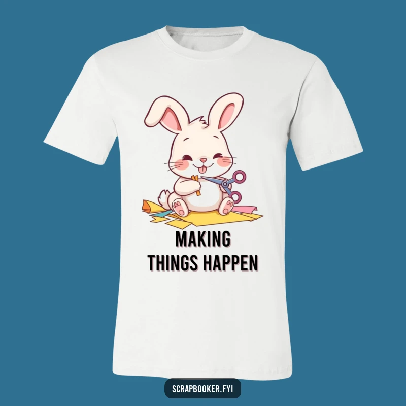 Funny Bunny Craft T-Shirt: Cheerful Cutting Gift for Creators