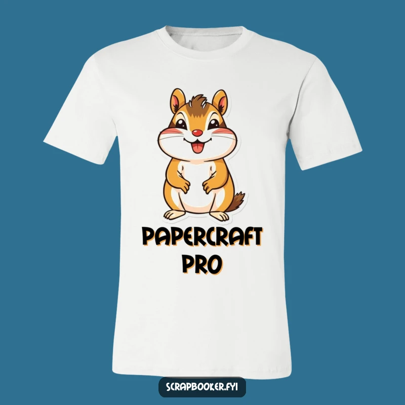 Funny Chipmunk Craft T-Shirt - Wear Your Passion for Paper Projects