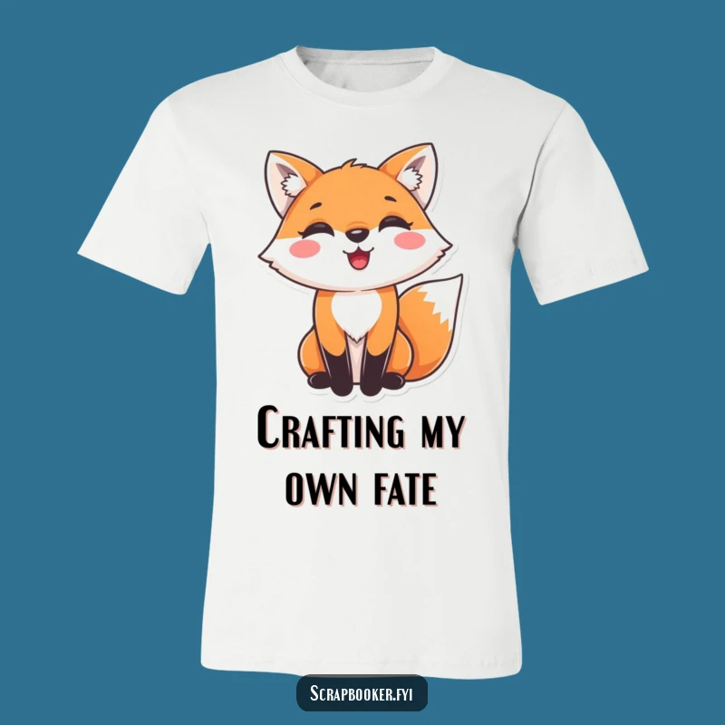Funny Fox Craft T-Shirt: Delighted Decorator Design, Perfect Gift for Enthusiastic Artists!