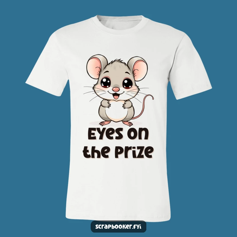 Funny Mouse Googly Eyes T-Shirt: Cheerful Artist Creation Tee Gift