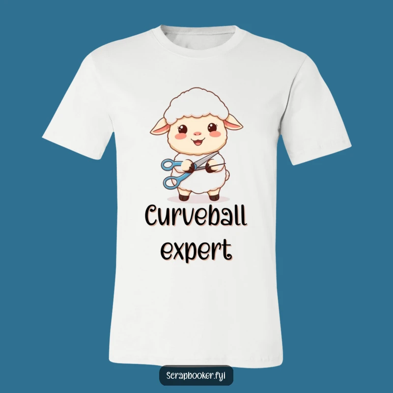 Funny Sheep Cutting T-Shirt: Content Crafter, Perfect Gift Tee