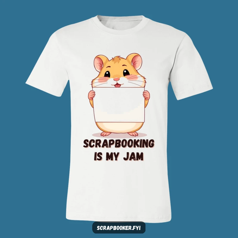 Funny Proud Hamster Scrapbook T-Shirt - Hilarious Memory Maker Apparel