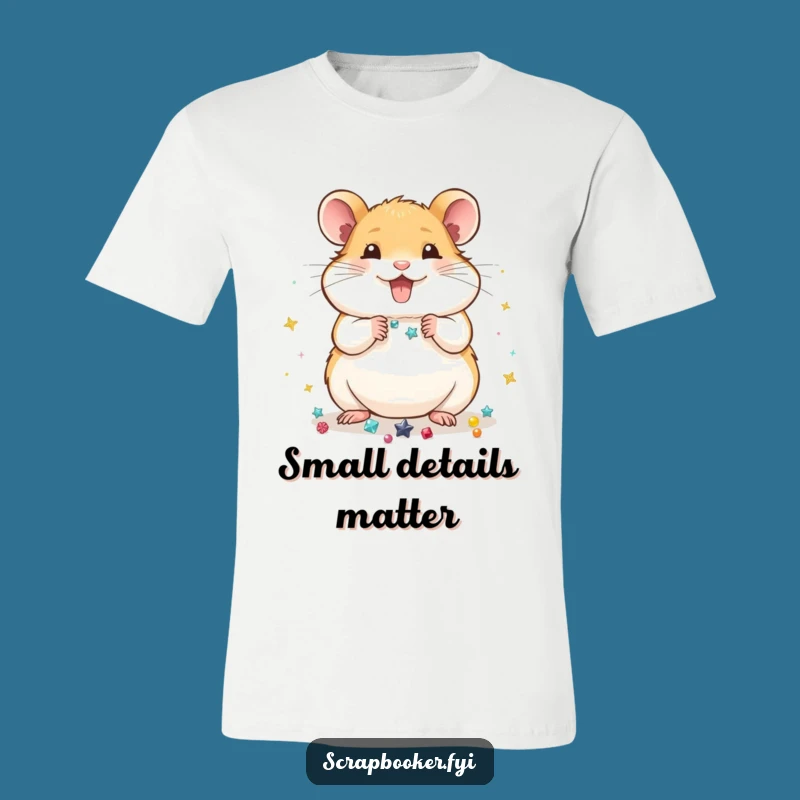 Funny Hamster Decorator T-Shirt: Sparkly Crafts & Humor Tee
