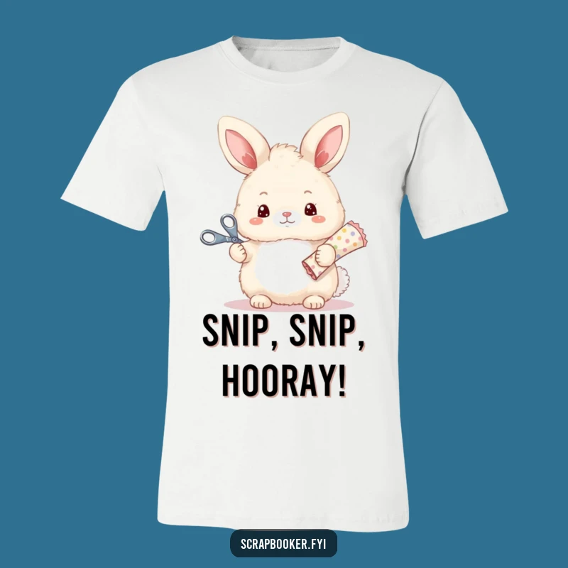 Funny Bunny Scissors T-Shirt: Unleash Your Inner DIY Master