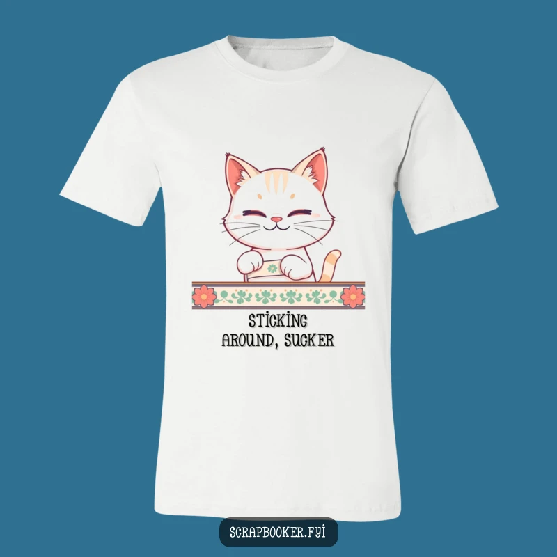 Funny Cat Tape T-Shirt A Hilarious Gift for Feline Fans Who Love a Laugh
