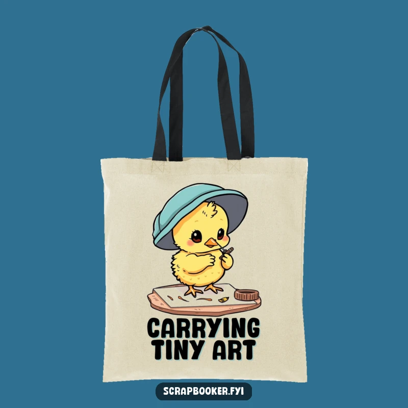 Funny Chick Crafter Tote Bag - Carry Your Supplies with Charm