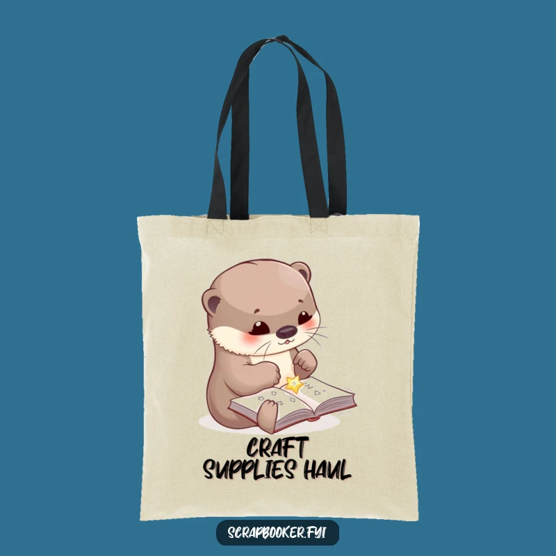 Funny Otter Tote Bag: Cute Crafting Companion, Spacious & Stylish, Perfect Funny Gift
