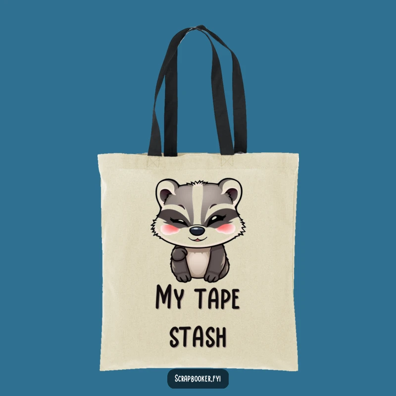 Funny Badger Tote Bag - Carry Your Supplies with Witty Style