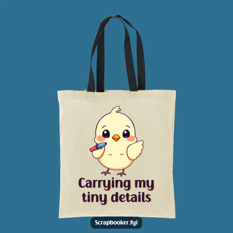 Funny Bird Detail Tote Bag: Carry Your Creative Essentials