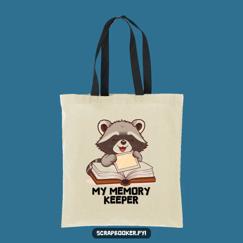 Funny Raccoon Tote Bag - Carry Your Crafts in Style and Humor